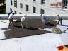 Spreading rooflite drain across the roof in conjunction with channel drains - the first layer of a multi-course green roof