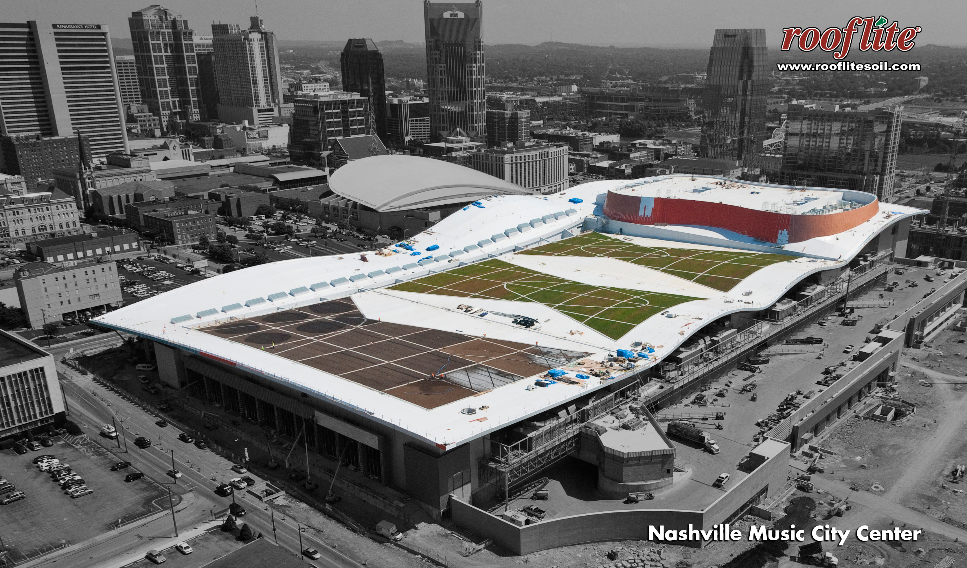 Music City Center Green Roof - rooflite